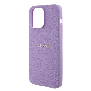 Оригинален гръб GUESS Saffiano MagSafe GUHMP15XPSAHMCU - iPhone 15 Pro Max лилав - Img 6