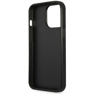 Оригинален гръб GUESS Saffiano Triangle Logo GUHCP14LPSATLG - iPhone 14 Pro сребрист - Img 7