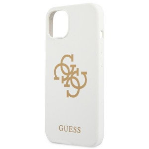 Оригинален гръб GUESS Silicone 4G Logo GUHCP13SLS4GGWH - iPhone 13 mini бял - Img 6