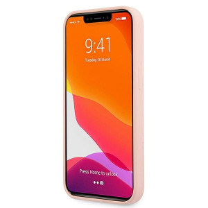 Оригинален гръб GUESS Silicone 4G Logo GUHCP13SLS4GWPI - iPhone 13 mini розов - Img 5