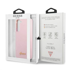 Оригинален гръб GUESS Silicone Script Metal Logo GUHCS22MLSLMGLA - Samsung Galaxy S22+ лавандула - Img 8