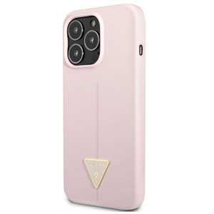 Оригинален гръб GUESS Silicone Triangle GUHCP13XSLTGU - iPhone 13 Pro Max лилав - Img 2