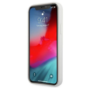 Оригинален гръб GUESS Silicone Vintage Script GUHCP12LLSVSCR - iPhone 12 Pro Max кремав - Img 5