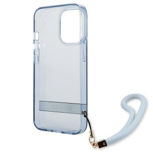 Оригинален гръб GUESS Translucent Strap GUHCP13LHTSGSB - iPhone 13 Pro син - Img 7
