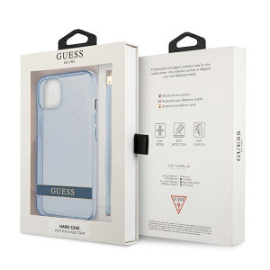 Оригинален гръб GUESS Translucent Strap GUHCP13MHTSGSB - iPhone 13 син - Img 8
