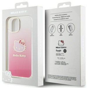 Оригинален гръб Hello Kitty IML Gradient Electrop Kitty Head - iPhone 15 розов - Img 8