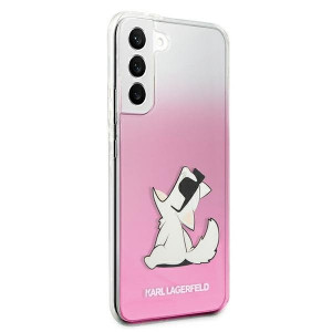 Оригинален гръб KARL LAGERFELD Choupette Eat KLHCS22MCFNRCPI - Samsung Galaxy S22+ розов - Img 4