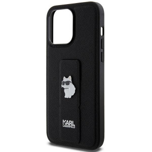 Оригинален гръб KARL LAGERFELD Gripstand Saffiano Choupette Pins - iPhone 13 Pro Max черен - Img 6