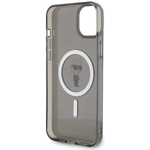 Оригинален гръб KARL LAGERFELD IML Ikonik MagSafe - iPhone 15 Plus черен - Img 7