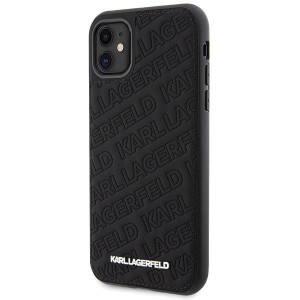 Оригинален гръб KARL LAGERFELD Quilted K Pattern - iPhone 11 черен - Img 2
