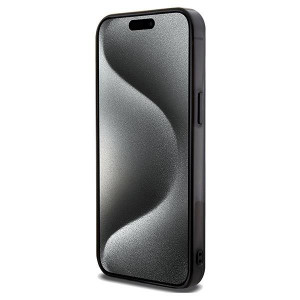 Оригинален гръб MERCEDES Double Layer Crossed Lines MagSafe - iPhone 15 Pro черен - Img 5