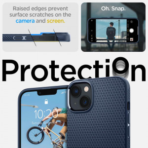 Оригинален гръб SPIGEN Liquid Air - iPhone 14 Plus син - Img 13