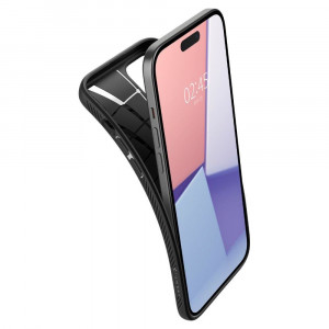 Оригинален гръб SPIGEN Liquid Air - iPhone 15 черен мат - Img 6