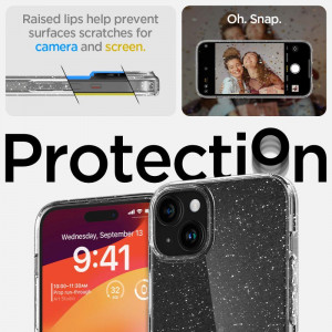 Оригинален гръб SPIGEN Liquid Crystal - iPhone 15 Plus Glitter Crystal - Img 10