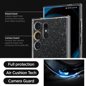 Оригинален гръб SPIGEN Liquid Crystal - Samsung Galaxy S24 Ultra прозрачен с блясък - Img 6