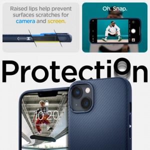 Оригинален гръб SPIGEN Mag Armor MagSafe - iPhone 14 Plus син - Img 9