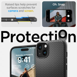 Оригинален гръб SPIGEN Mag Armor MagSafe - iPhone 15 черен мат - Img 10