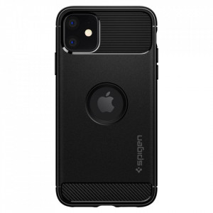 Оригинален гръб SPIGEN Rugged Armor - iPhone 11 черен мат - Img 8