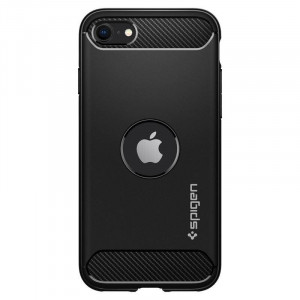Оригинален гръб SPIGEN Rugged Armor - iPhone SE (2nd gen) / SE (3rd gen) черен - Img 13