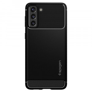 Оригинален гръб SPIGEN Rugged Armor - Samsung Galaxy S21 5G черен мат - Img 10