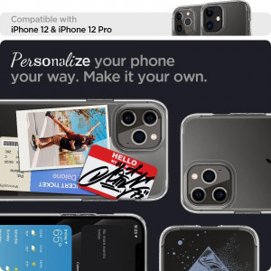 Оригинален гръб SPIGEN Ultra Hybrid - iPhone 12 / 12 Pro кристалнопрозрачен - Img 13
