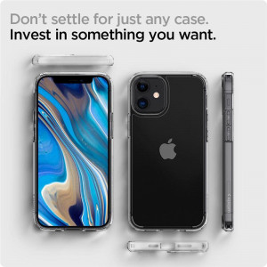 Оригинален гръб SPIGEN Ultra Hybrid - iPhone 12 mini кристалнопрозрачен - Img 18