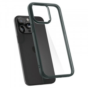 Оригинален гръб SPIGEN Ultra Hybrid - iPhone 15 Pro Max тъмнозелен - Img 11
