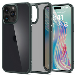 Оригинален гръб SPIGEN Ultra Hybrid - iPhone 15 Pro Max Frost Green - Img 1
