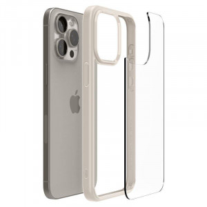 Оригинален гръб SPIGEN Ultra Hybrid - iPhone 15 Pro natural titanium - Img 14