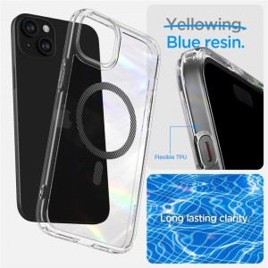 Оригинален гръб SPIGEN Ultra Hybrid MagSafe - iPhone 15 Plus Carbon Fiber - Img 3