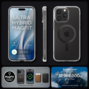 Оригинален гръб SPIGEN Ultra Hybrid MagSafe - iPhone 15 Pro Carbon Fiber - Img 14
