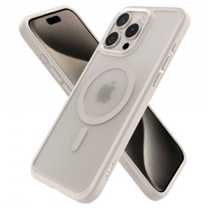 Оригинален гръб SPIGEN Ultra Hybrid MagSafe - iPhone 15 Pro matte natural titanium - Img 7