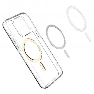 Оригинален гръб SPIGEN Ultra Hybrid MagSafe - iPhone 15 Pro Max златист - Img 6