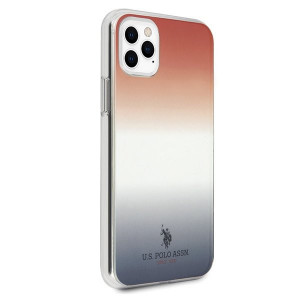 Оригинален гръб US POLO Gradient USHCN65TRDGRB - iPhone 11 Pro Max син / червен - Img 5