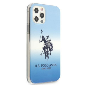 Оригинален гръб US POLO Gradient USHCP12MPCDGBL - iPhone 12 / 12 Pro син - Img 4