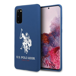 Оригинален гръб US POLO Silicone USHCS62SLHRNV - Samsung Galaxy S20 / S20 5G тъмносив - Img 1
