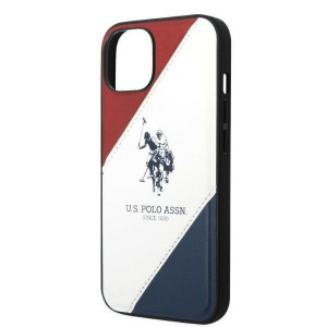 Оригинален гръб US POLO Tricolor Embossed USHCP14MPSO3 - iPhone 14 Plus бял - Img 5