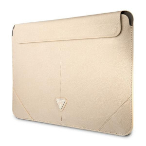 Оригинален калъф за лаптоп GUESS Saffiano Triangle Logo GUCS14PSATLE 13" / 14" бежов - Img 2
