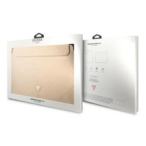 Оригинален калъф за лаптоп GUESS Saffiano Triangle Logo GUCS16PSATLE 16" бежов - Img 4