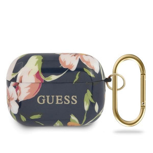 Оригинален калъф за слушалки GUESS N.3 Flower GUACAPTPUBKFL03 - AirPods Pro син