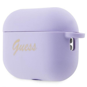 Оригинален калъф за слушалки GUESS Silicone Charm Heart GUAP2LSCHSU - AirPods Pro 2 лилав - Img 3