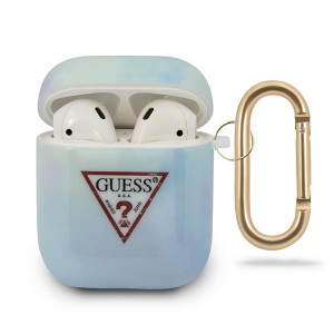Оригинален калъф за слушалки GUESS Tie&Dye GUACA2TPUMCGC02 - AirPods 1 / 2 син - Img 1