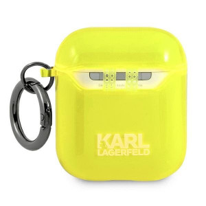 Оригинален калъф за слушалки Karl LAGERFELD Choupette KLA2UCHFY - AirPods жълт - Img 2