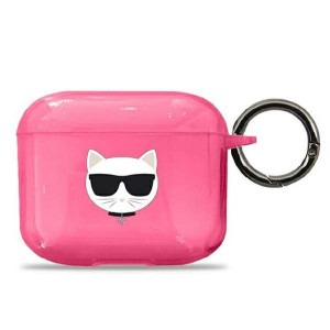Оригинален калъф за слушалки Karl LAGERFELD Choupette KLA3UCHFP - AirPods 3 розов