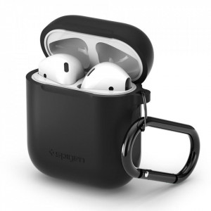 Оригинален калъф за слушалки SPIGEN - AirPods черен - Img 1