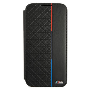 Оригинален калъф тип книга BMW M Collection Triangles BMBKS22MTRTBK - Samsung Galaxy S22+ черен - Img 2