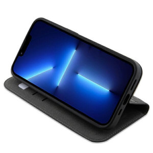 Оригинален калъф тип книга KARL LAGERFELD Saffiano Monogram KLBKP14LSAKLHPK - iPhone 14 Pro черен - Img 6