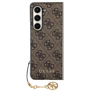 Оригинален калъф GUESS 4G Charms GUHCZFD5GF4GBR F946 Z Fold5 кафяв - Img 2