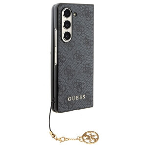 Оригинален калъф GUESS 4G Charms GUHCZFD5GF4GGR F946 Z Fold5 сив - Img 6