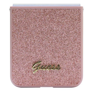 Оригинален калъф GUESS Glitter Script - Samsung Galaxy Z Flip5 розов - Img 5